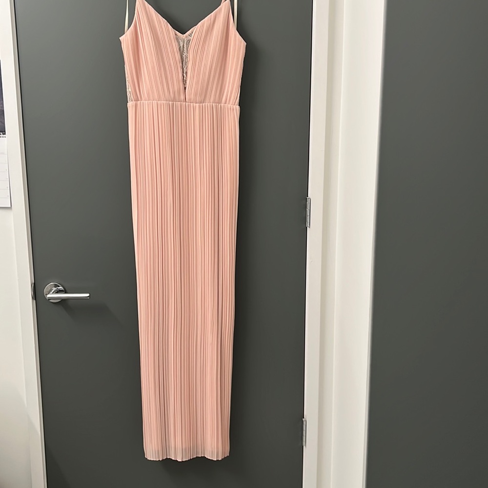 Pleated BCBG Formal Dress